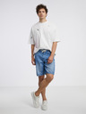 Tom Tailor Denim Modré pánské džínové kraťasy Tom Tailor Denim