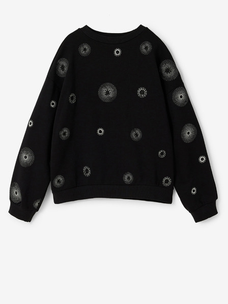 Desigual Černá holčičí vzorovaná mikina Desigual Ivy