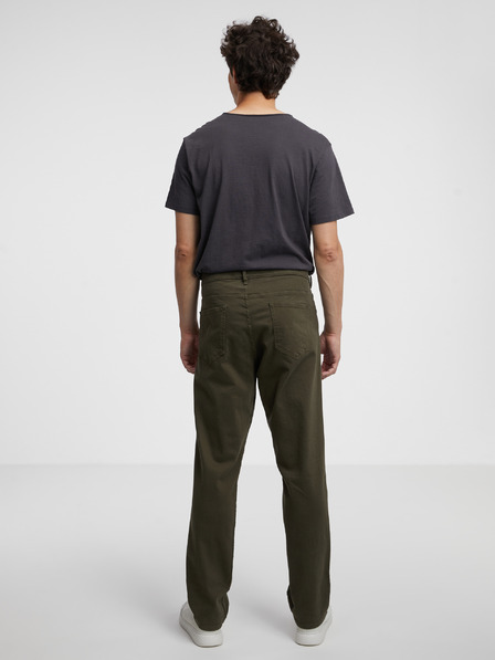 Celio Khaki pánské kalhoty Celio Vopry1