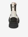 Steve Madden Černo-krémové kožené kotníkové boty Steve Madden Merilyn