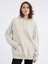 New Era Krémová dámská oversize mikina s kapucí New Era Essentials