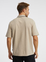 Jack & Jones Béžové pánské polo tričko Jack & Jones Blamatt