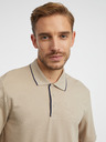 Jack & Jones Béžové pánské polo tričko Jack & Jones Blamatt