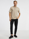 Jack & Jones Béžové pánské polo tričko Jack & Jones Blamatt