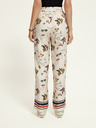Scotch & Soda Krémové dámské vzorované kalhoty Scotch & Soda
