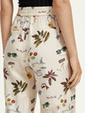 Scotch & Soda Krémové dámské vzorované kalhoty Scotch & Soda
