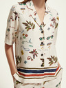 Scotch & Soda Krémová dámská vzorovaná košile Scotch & Soda