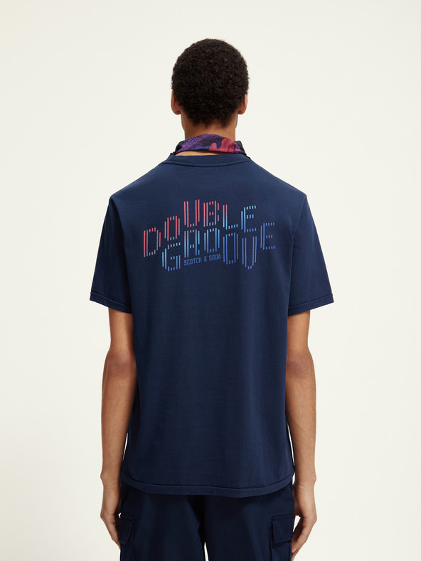 Scotch & Soda Tmavě modré pánské tričko Scotch & Soda