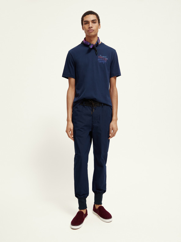 Scotch & Soda Tmavě modré pánské tričko Scotch & Soda