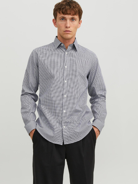 Jack & Jones Tmavě modrá pánská kostkovaná košile Jack & Jones Label