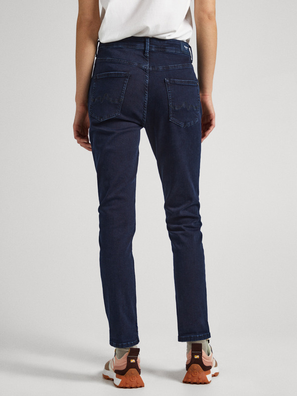 Pepe Jeans Tmavě modré dámské straight fit džíny Pepe Jeans Violet