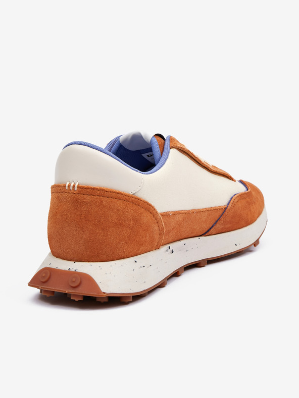 Diesel Hnědo-krémové pánské tenisky se semišovými detaily Diesel Racer