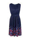 Orsay Tmavě modré dámské květované šaty ORSAY