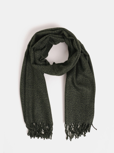 Jack & Jones Tmavě zelená žíhaná šála Jack & Jones Solid