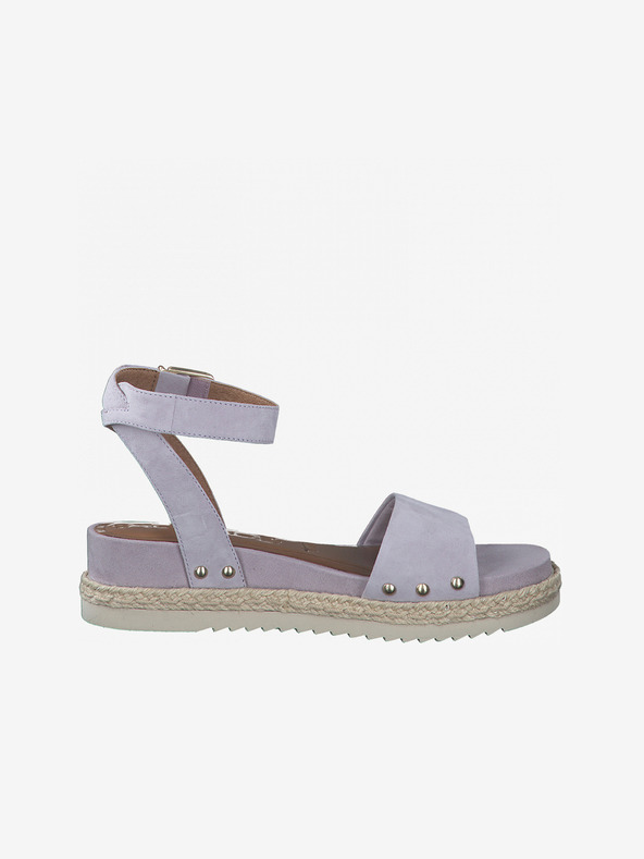 Tamaris Světle fialové dámské kožené sandály Tamaris