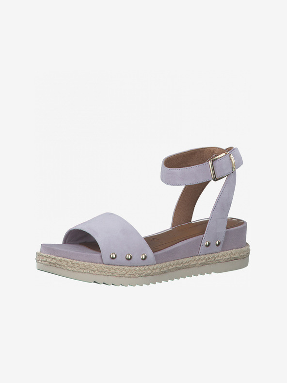 Tamaris Světle fialové dámské kožené sandály Tamaris