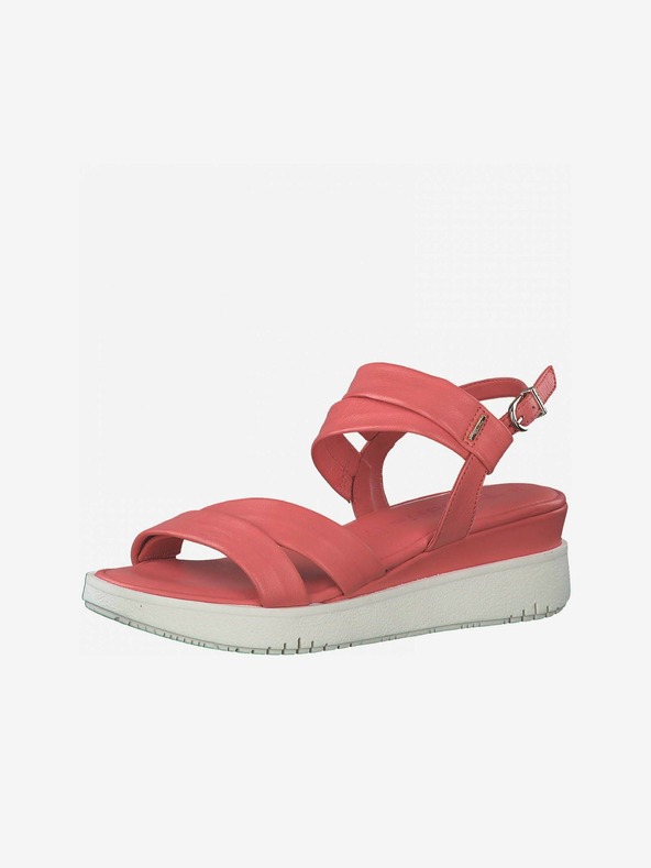 Tamaris Korálové dámské kožené sandály Tamaris