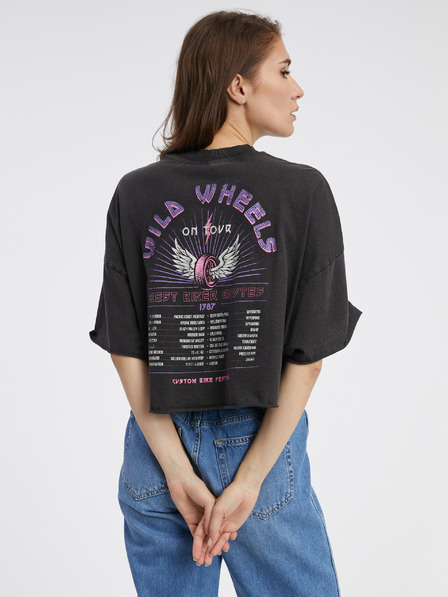 ONLY Černé dámské oversize tričko ONLY Lucy