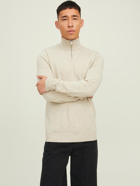 Jack & Jones Béžový pánský svetr Jack & Jones Emil