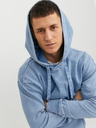 Jack & Jones Modrá pánská mikina s kapucí Jack & Jones Drew