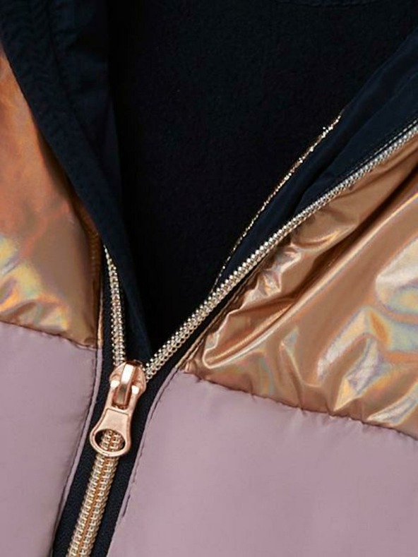 name it Růžovo-modrá holčičí prošívaná bunda name it Mille