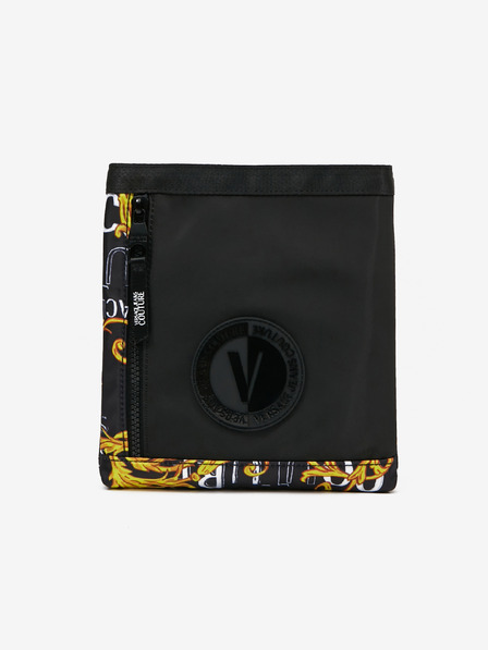 Versace Jeans Couture Černá pánská vzorovaná taška přes rameno Versace Jeans Couture