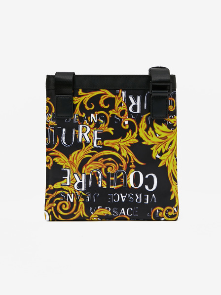 Versace Jeans Couture Černá pánská vzorovaná taška přes rameno Versace Jeans Couture