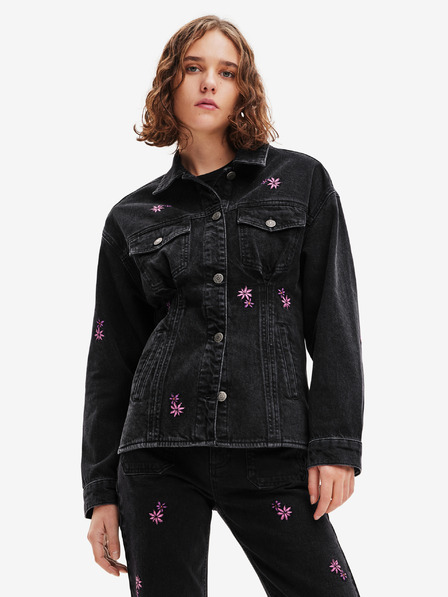 Desigual Černá dámská džínová bunda Desigual Arkansas
