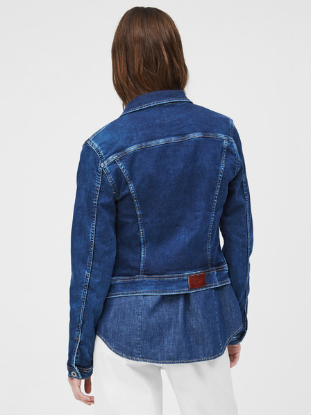 Pepe Jeans Modrá dámská džínová bunda Pepe Jeans Core