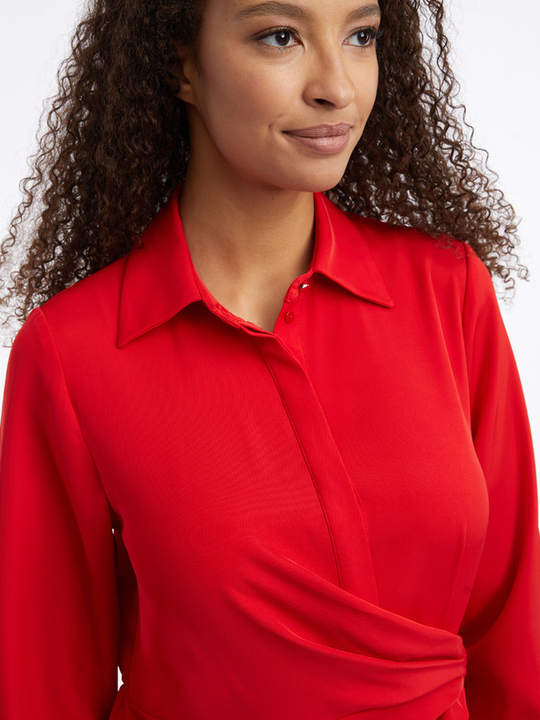 Orsay Červené dámské midišaty ORSAY