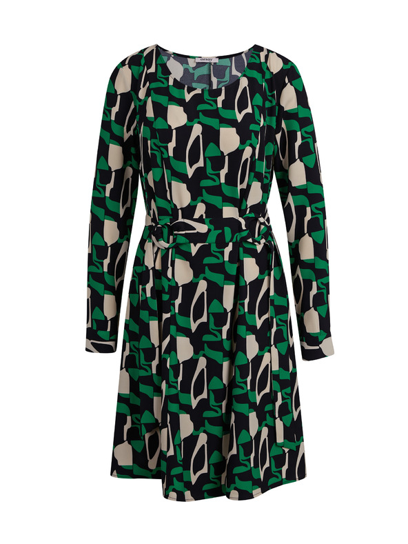 Orsay Zelené dámské vzorované šaty ORSAY