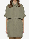 Geox Khaki dámská oversize parka s ohrnutelnými rukávy Geox Pisa