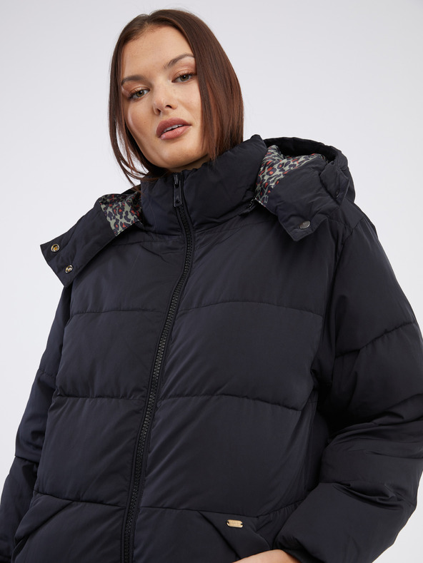 Scotch & Soda Černý dámský kabát Scotch & Soda