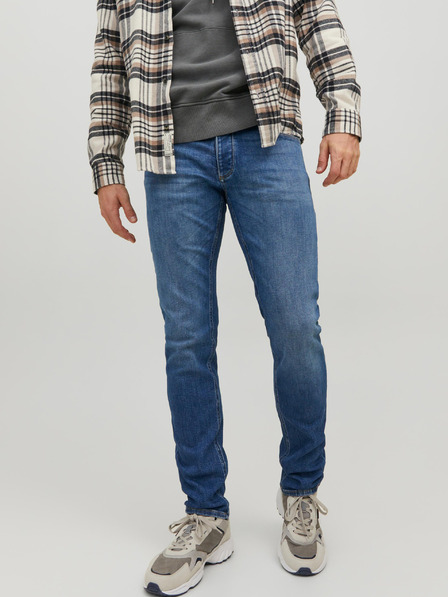 Jack & Jones Modré pánské slim fit džíny Jack & Jones Liam