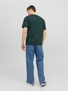 Jack & Jones Tmavě zelené pánské tričko Jack & Jones Vesterbo