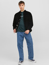 Jack & Jones Tmavě zelené pánské tričko Jack & Jones Vesterbo