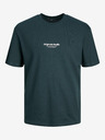 Jack & Jones Tmavě zelené pánské tričko Jack & Jones Vesterbo