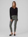 AWARE by VERO MODA Šedé dámské vzorované kalhoty AWARE by VERO MODA Gracelynn