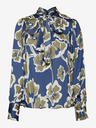 AWARE by VERO MODA Zeleno-modrá dámská květovaná halenka AWARE by VERO MODA Grayce