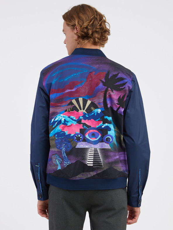 Scotch & Soda Tmavě modrá pánská bunda Scotch & Soda