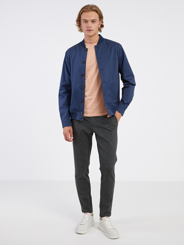 Scotch & Soda Tmavě modrá pánská bunda Scotch & Soda