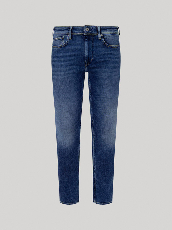 Pepe Jeans Modré pánské skinny fit džíny Pepe Jeans Finsbury