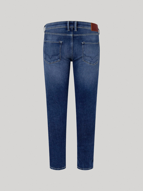 Pepe Jeans Modré pánské skinny fit džíny Pepe Jeans Finsbury