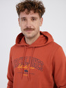 Jack & Jones Cihlová pánská mikina s kapucí Jack & Jones Larry