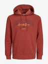 Jack & Jones Cihlová pánská mikina s kapucí Jack & Jones Larry