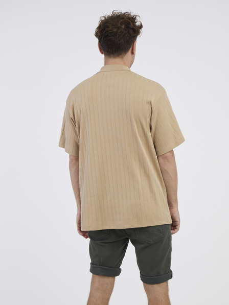 Jack & Jones Béžové pánské polo tričko Jack & Jones Connor