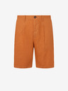 Pepe Jeans Oranžové pánské kraťasy s příměsí lnu Pepe Jeans