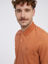 Jack & Jones Cihlové pánské žíhané tričko Jack & Jones Caleb