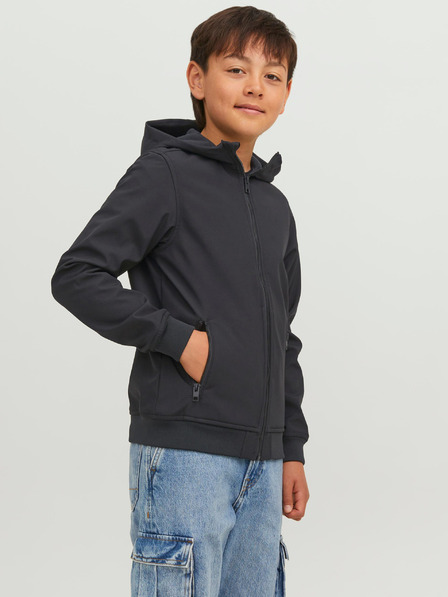 Jack & Jones Černá klučičí softshellová bunda Jack & Jones Basic