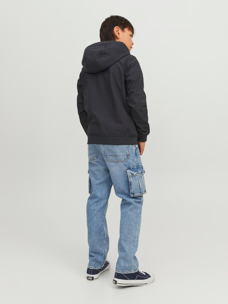 Jack & Jones Černá klučičí softshellová bunda Jack & Jones Basic